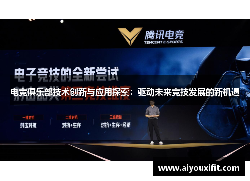 电竞俱乐部技术创新与应用探索：驱动未来竞技发展的新机遇